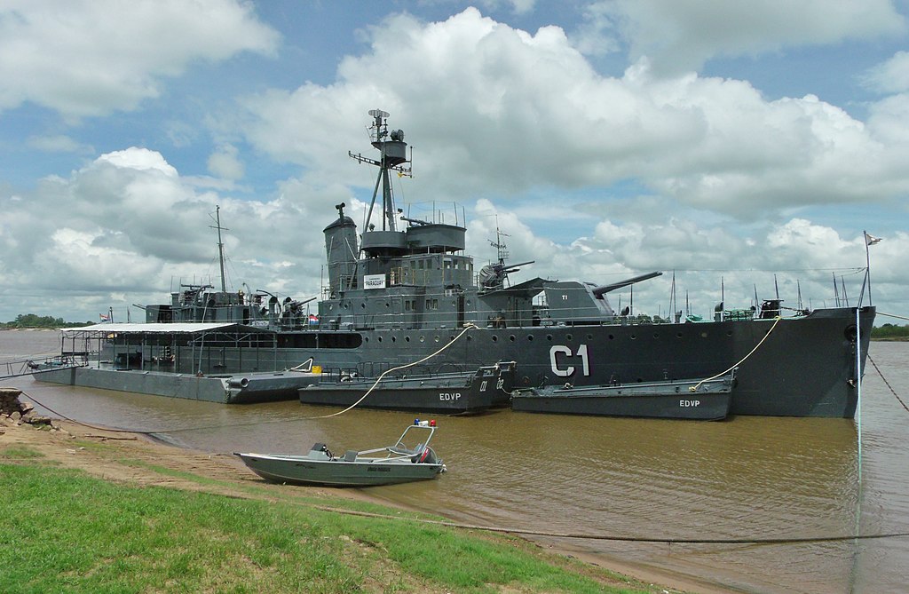 A river gunboat from the Paraguay Navy.